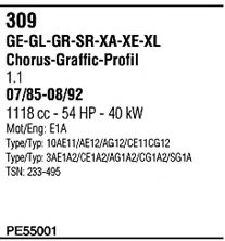 FONOS PE55001 Exhaust System